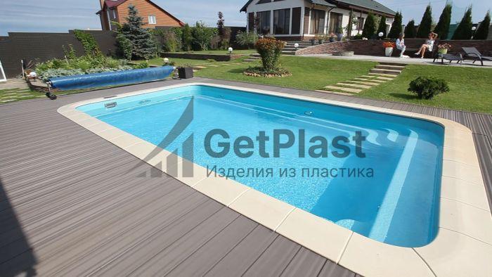 Бассейн 6,1х3,1х1,5м прямоугольный из полипропилена